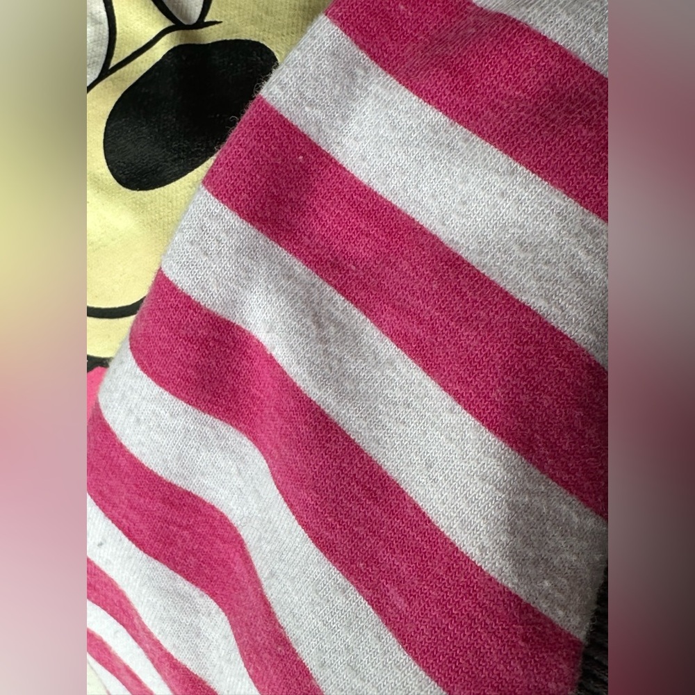 Disney Minnie Mouse Pink Stripe Racerback Tank Top size Medium 7/8 - Picture 7 of 7